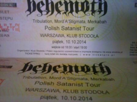 BEHEMOTH Polish Satanist Tour W-wa, Klub STODOŁA
