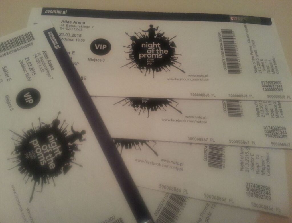 VIP Bilety Night of the Proms – ATLAS ARENA 21.03