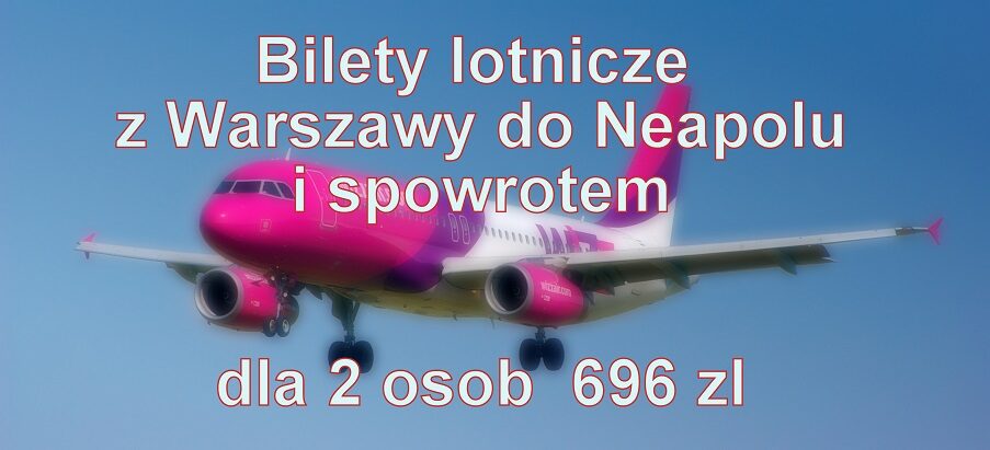 2 bilety z warszawa Neapol i z powrotem 27.12-7.01