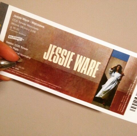 Dwa bilety na koncert Jessi Ware Warszawa 06.03.28