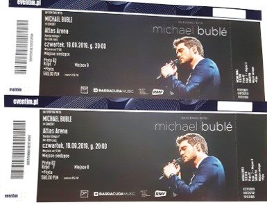 Odsprzedam 2 rewelacyjne bilety na Michaela Buble