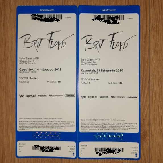 2 bilety BRIT FLOYD