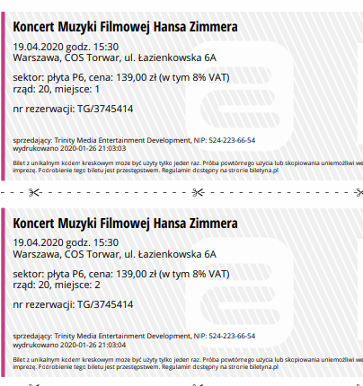 Koncert muzyki filudowej Hansa Zimmera