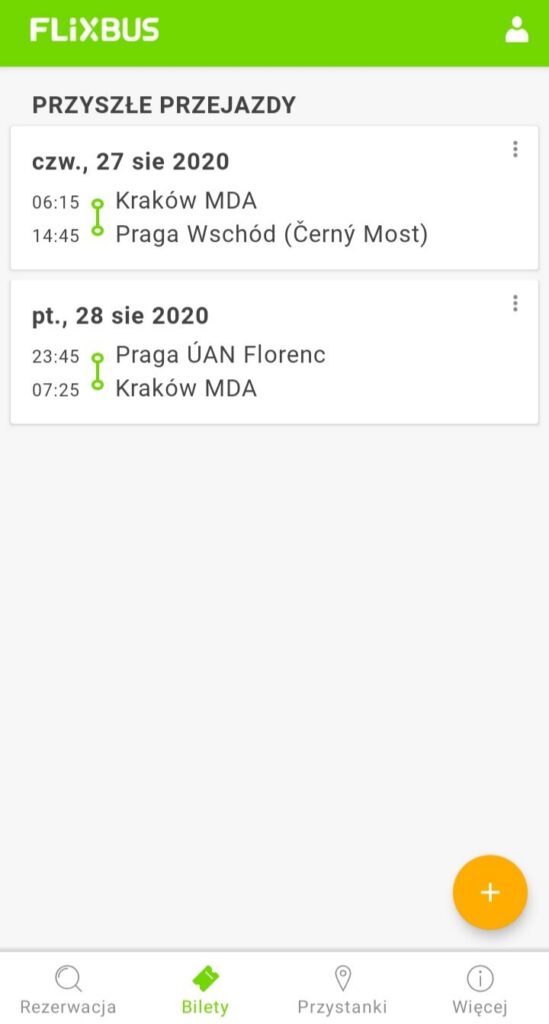 Bilet Kraków – Praga