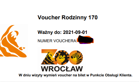 Voucher do Zoo Wrocław