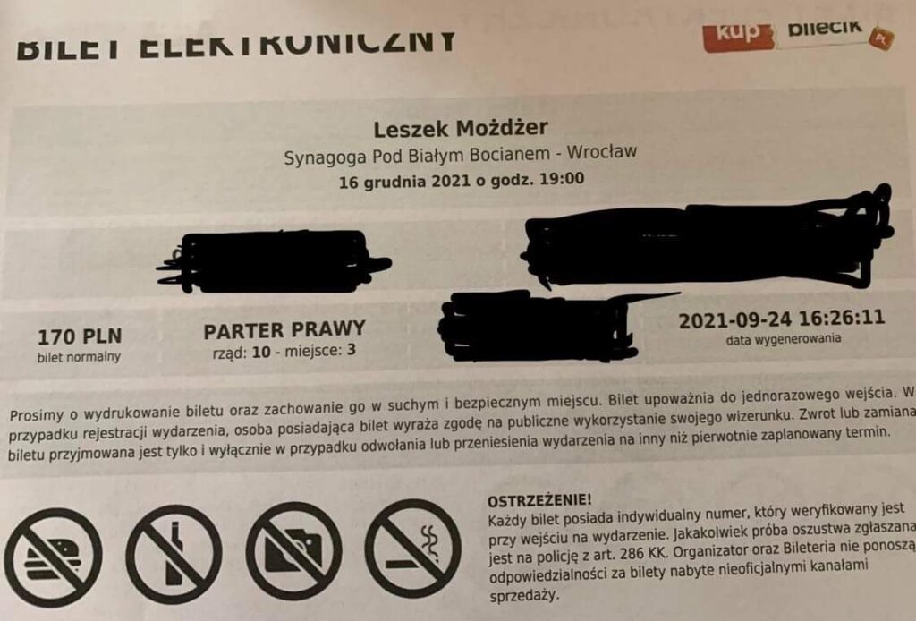 Koncert Leszek Możdżer 16.12.2021 Wrocław
