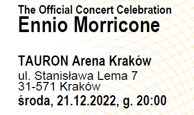 Ennio Morricone Tauron Areana Kraków
