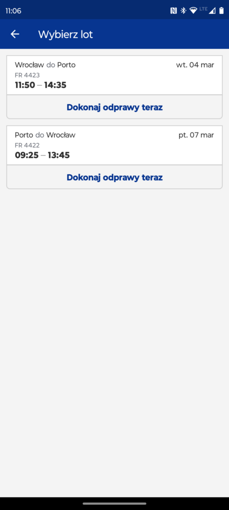 Bilety lotnicze do Porto z Wrocławia 2 strony