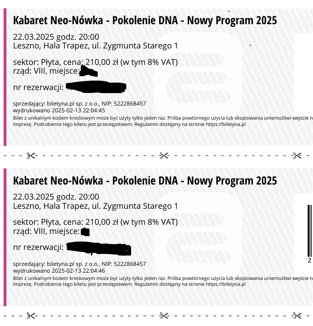 2 bilety Kabaret Neo-Nówka – Pokolenie DNA
